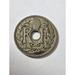 Moeda da Belgica 25 centimes 1918