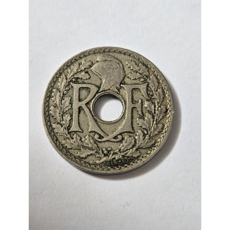 Moeda da Belgica 25 centimes 1918