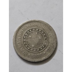 Moeda Brasil republica velha 100 reis 1889 MBC