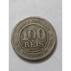 Moeda Brasil republica 100 réis 1895