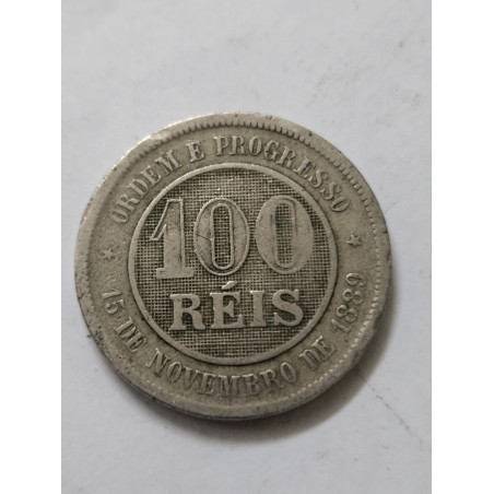 Moeda Brasil republica 100 réis 1895