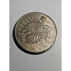 Moeda de Cingapura 50 cents 1967
