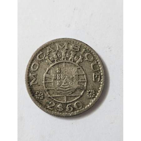 Moedsa de Moçambique 2$50 escudos 1955