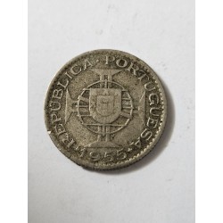 Moedsa de Moçambique 2$50 escudos 1955