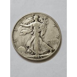 Moeda dos Estados Unidos Half dollar 1945 prata