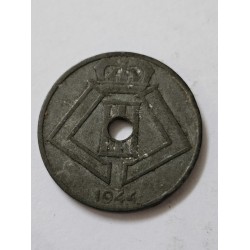 Moeda da Belgica 25 centimes 1944