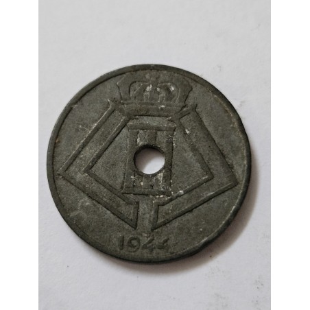 Moeda da Belgica 25 centimes 1944