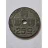 Moeda da Belgica 25 centimes 1944