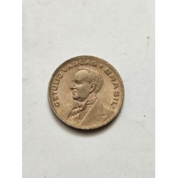 Moeda Brasil 20 centavos 1943 Niquel Rosa Soberba