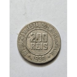Moeda Brasil 200 réis 1930 MBC