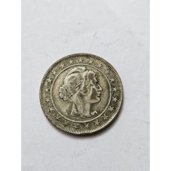 Moeda Brasil 2000 réis 1924 prata MBC