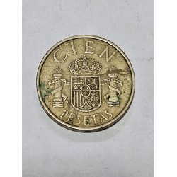 Moeda da Espanha 100 pesetas 1982