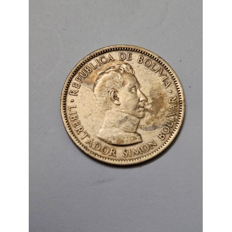 Moeda da Bolivia 1 bolivar 1951