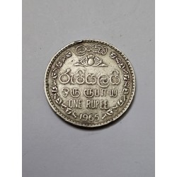 Moeda de Sri Lanka 1 rupia 1965