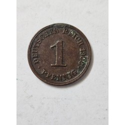 Moeda da Alemanha 1 pfenning 1906 J
