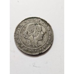 Moeda Brasil republica 2000 réis 1931 prata MBC