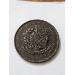 Moeda Brasil republica 20 réis 1895 MBC-S