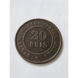 Moeda Brasil republica 20 réis 1895 MBC-S