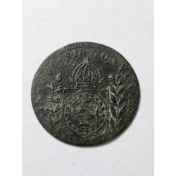 Moeda Brasil 20 réis 1829 Rio Imperio Cobre Dom Pedro II