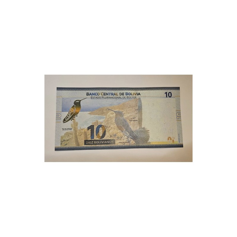 Cedula da Bolívia 10 bolivianos 2024 FE