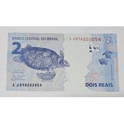 Cédula Brasil 2 reais LJ FE