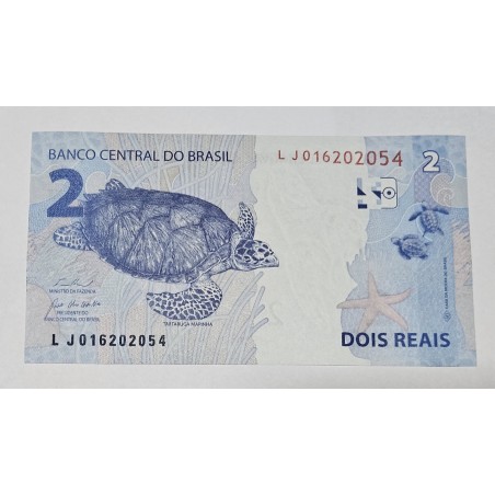 Cédula Brasil 2 reais LJ FE