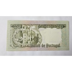 Cédula de Portugal 20 escudos P167 Santo Antônio FE