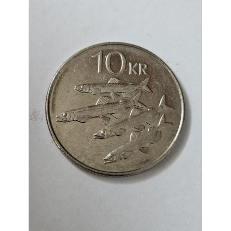 Moeda da Islandia 10 coroas 2006