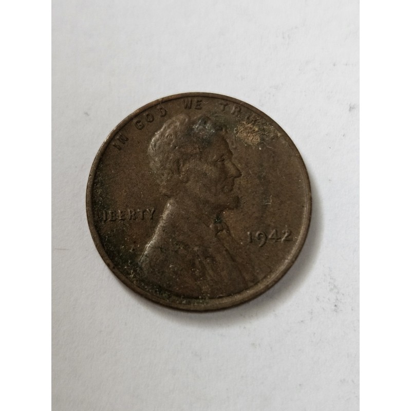 Moeda ds Estados Unidos 1 cent 1942