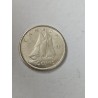 Moeda do Canadá 10 cents 1965 prata Rainha Elizabeth II