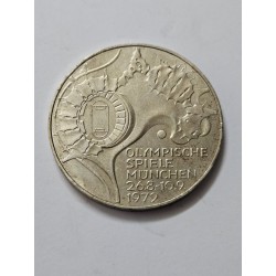 Moeda Prata .625 Alemanha Ocidental 1972 - XX Olimpíadas Munique - Estádio