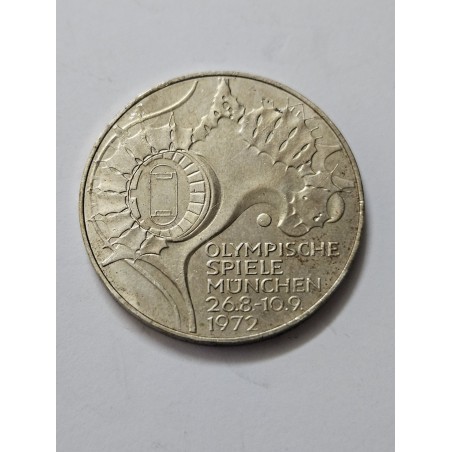 Moeda Prata .625 Alemanha Ocidental 1972 - XX Olimpíadas Munique - Estádio