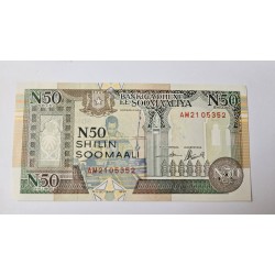 Cédula 50 Shillings Somália FE - 1991