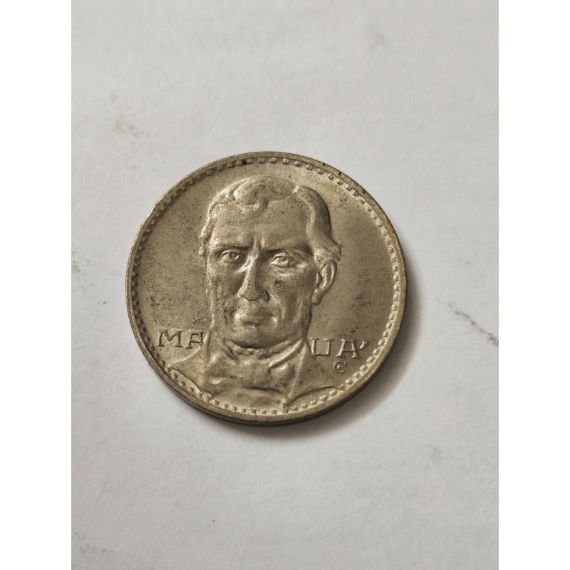 Moeda Brasil 200 réis 1936 Barão de Mauá Flor de Cunho