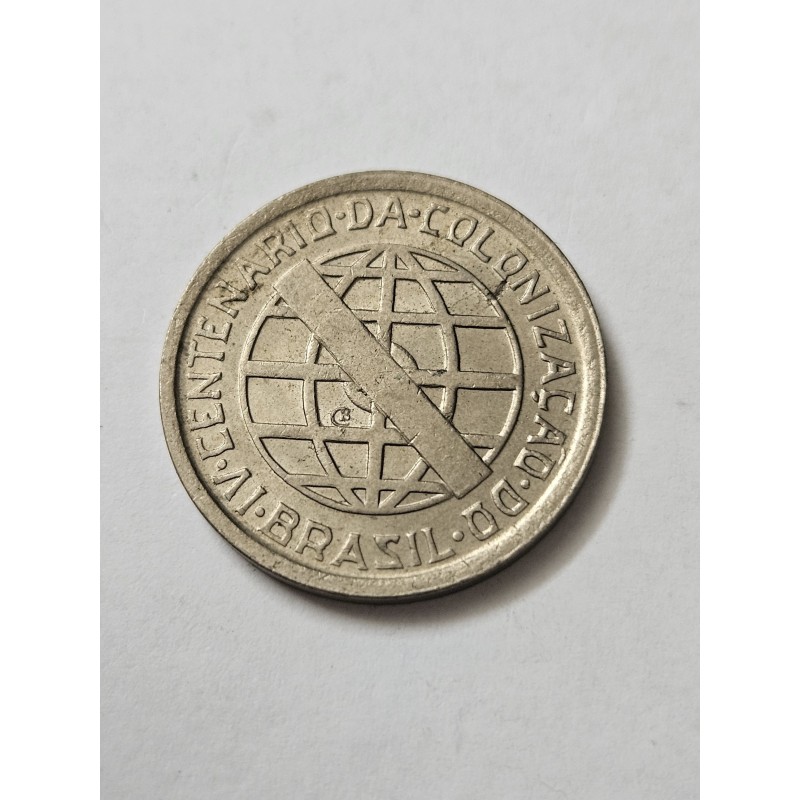 Moeda 200 Réis 1932 Brasil Vicentina - IV Centenário Colonização - Soberba