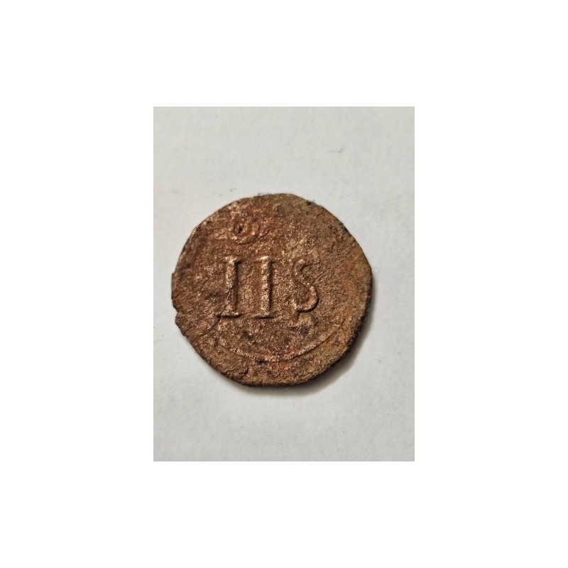 Moeda de Moçambique colonial Casa da moeda de Goa 15 réis KM2 1706-1750