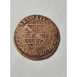 Moeda Brasil Cobre X réis 1735 C042 Colonia