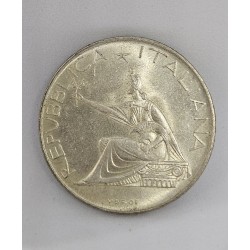 Moeda Itália 500 Liras 1961 Prata Centenário da Unificação KM99