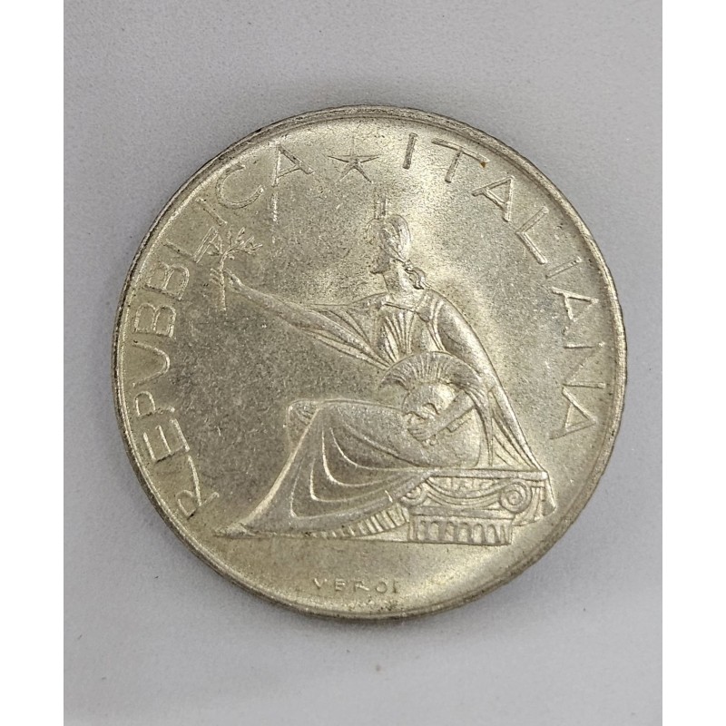 Moeda Itália 500 Liras 1961 Prata Centenário da Unificação KM99