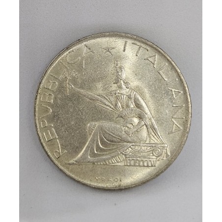 Moeda Itália 500 Liras 1961 Prata Centenário da Unificação KM99