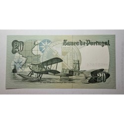 Cédula de Portugal 20 escudos FE Gago Coutinho