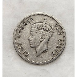 Moeda 3 Pence Rodésia do Sul 1952 Rei George VI | Item Raro Colecionador