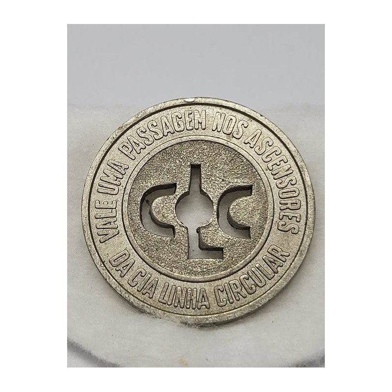 Antiga Ficha Elevador Lacerda Salvador Bahia