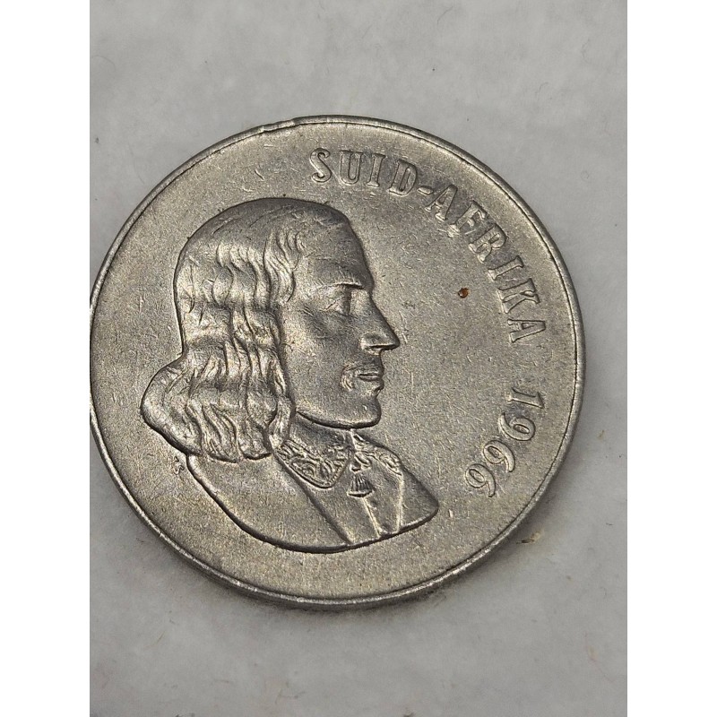 Moeda da África do sul 50 cents 1966