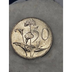 Moeda da África do sul 50 cents 1966