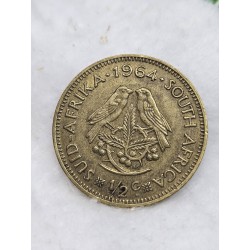 Moeda da África do sul meio cent 1964