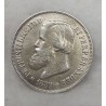 Moeda Brasil 500 Réis 1889 - Império D. Pedro II - Prata
