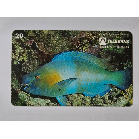 Cartão Telefônico TELebrás - Peixe Budião - 20 U - 1998 - Raro Filatelia Brasil