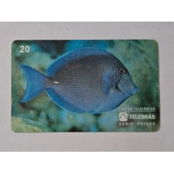 Cartão Telefônico TELebrás - Série Peixes - Barbeiro (Acanthurus chirurgus) - 20 Unidades