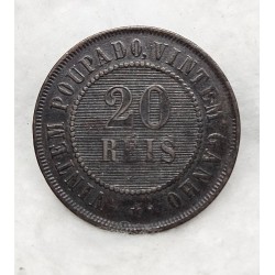 Moeda brasil republica 20 réis 1911 vintém MBC